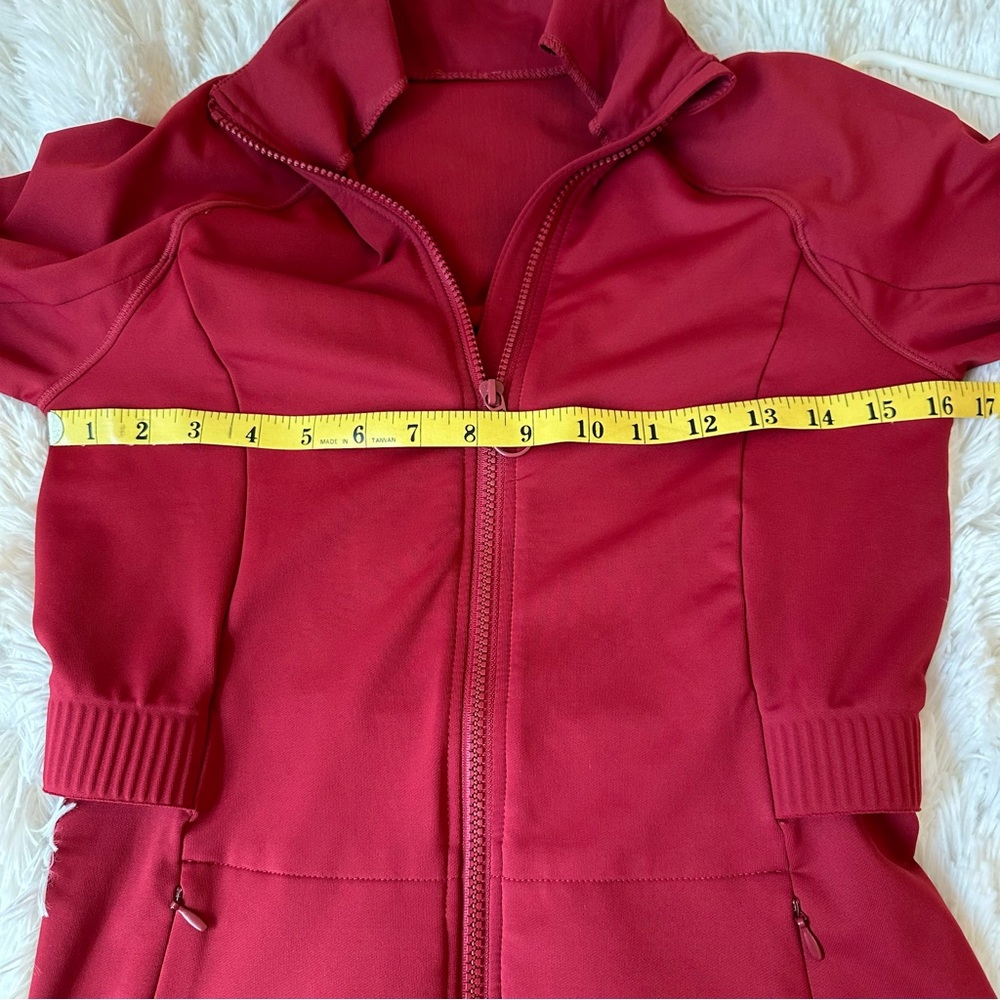 Fabletics Trinity Women's Red Jacket Size: Medium - image 4